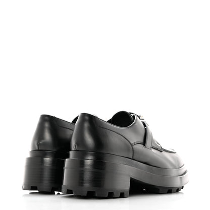 Hermes Glossed Calfskin First Oxford 36 Black 4 of 9