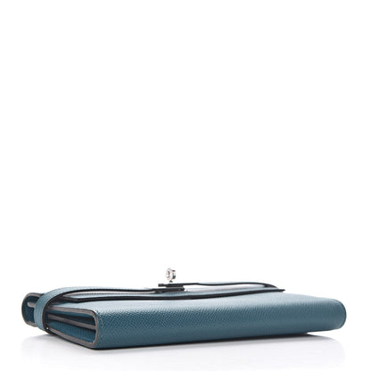 Hermes Epsom Kelly Longue Wallet Bleu Izmir 4 of 8