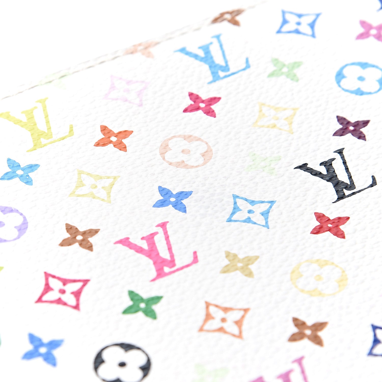 Louis Vuitton Monogram Multicolor Insolite Wallet White Litchi 10 of 10