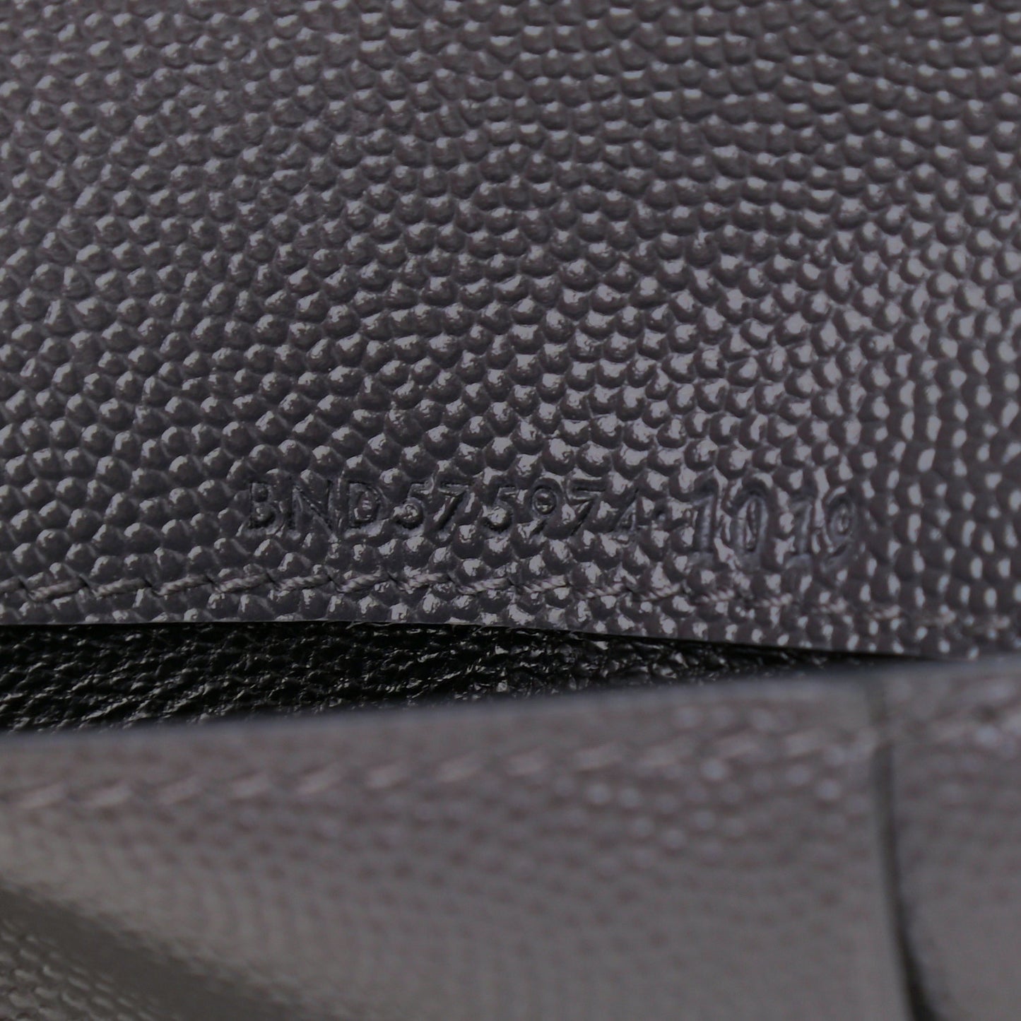 Grain De Poudre Matelasse Chevron Monogram Zipped Two-Part Wallet Storm