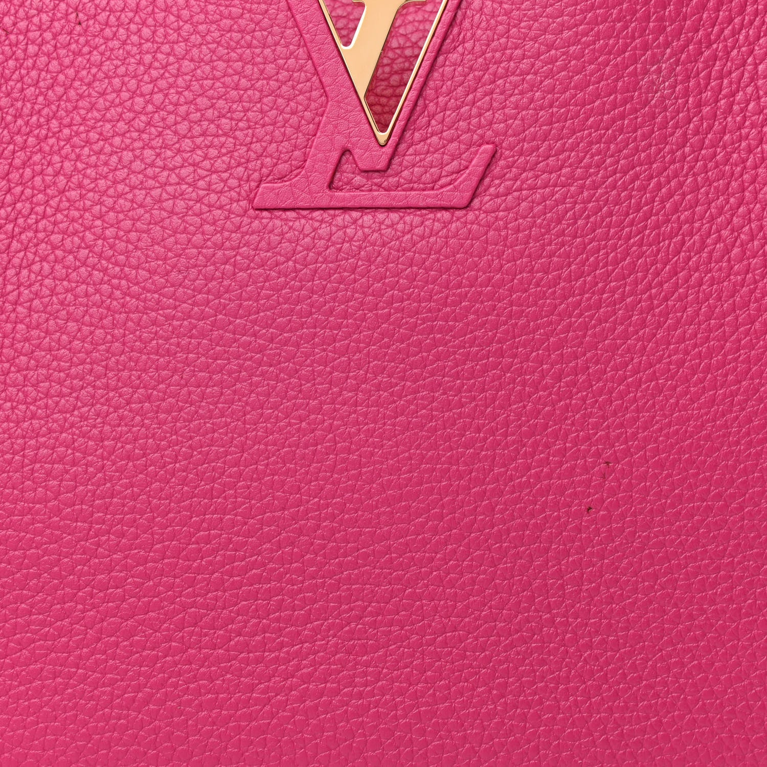 Louis Vuitton Taurillon Capucines MM Hibiscus Flamingo 7 of 12