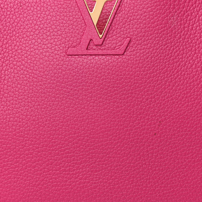 Louis Vuitton Taurillon Capucines MM Hibiscus Flamingo 7 of 12