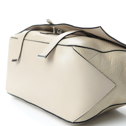 Proenza Schouler Pebbled Calfskin Double Sided PS Courier Bag Talc 6 of 9