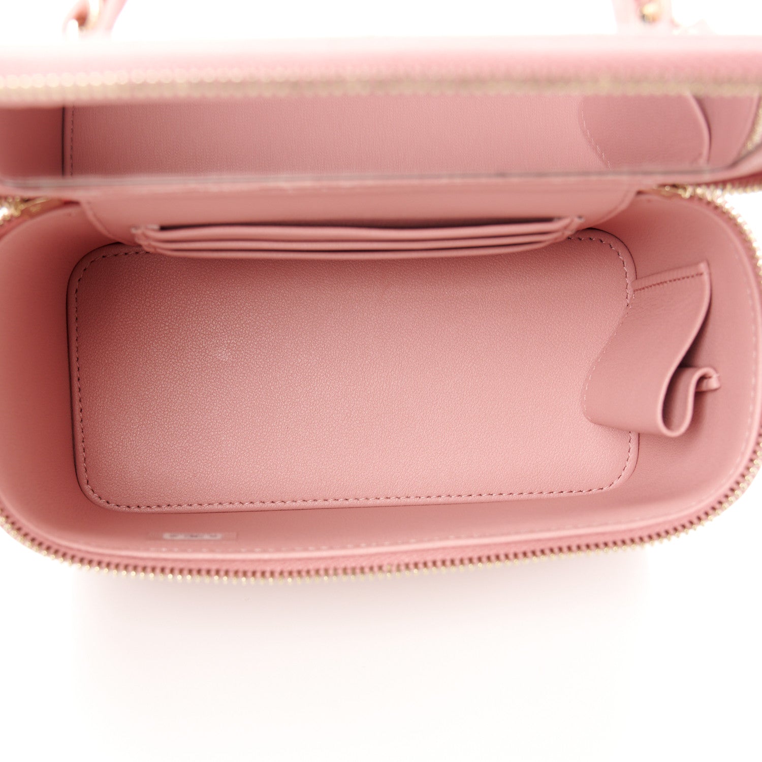 Chanel Lambskin Quilted Small Top Handle Vanity Case With Chain Light Pink 5 of 11