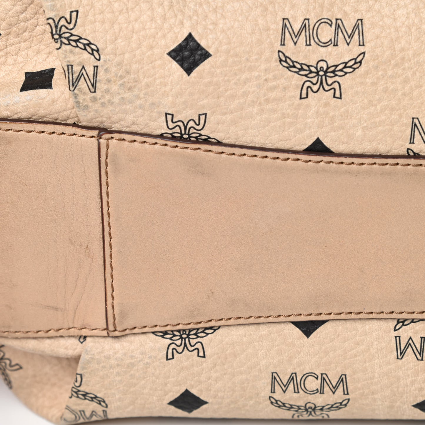Visetos Drawstring Bucket Bag Beige