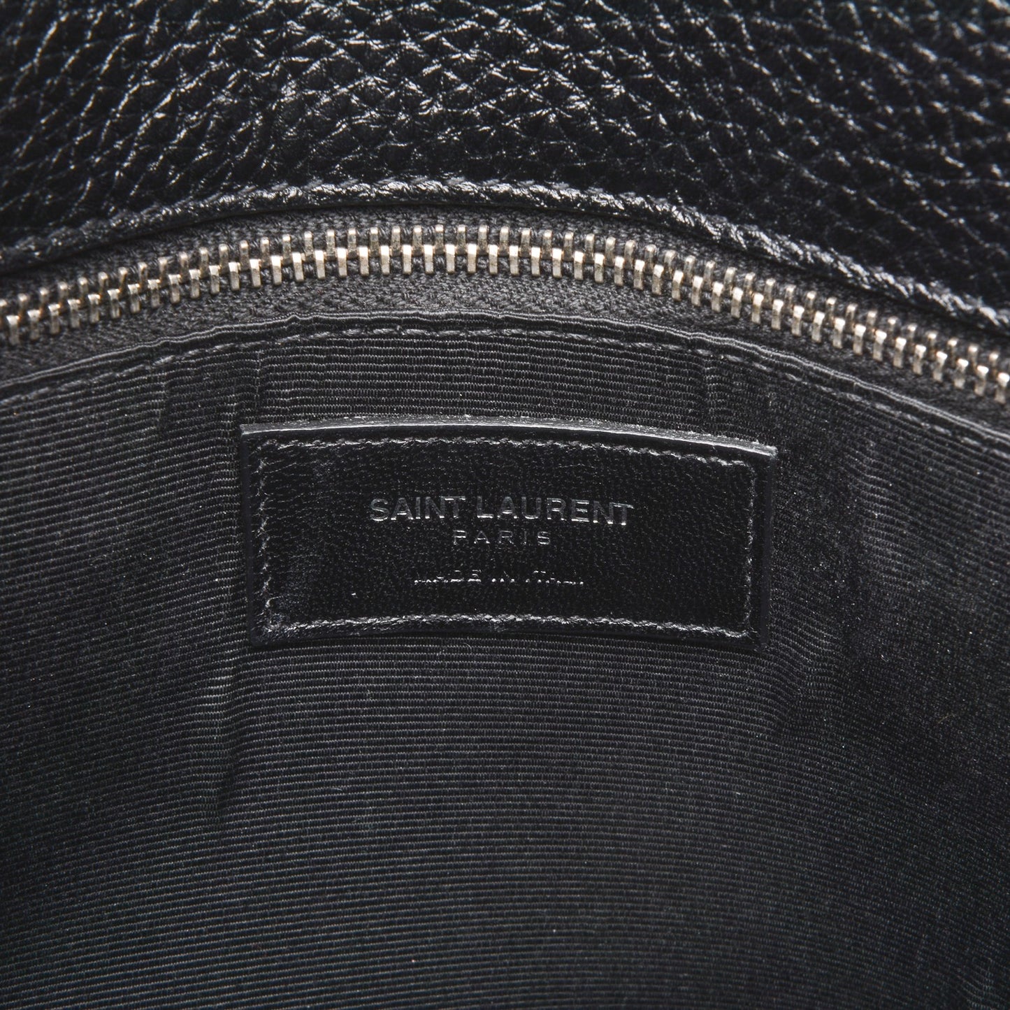 Grained Calfskin Small Sac De Jour Black