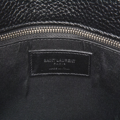Saint Laurent Grained Calfskin Small Sac De Jour Black 7 of 7