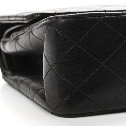 Chanel Lambskin Quilted Medium Double Flap Black 8 of 10