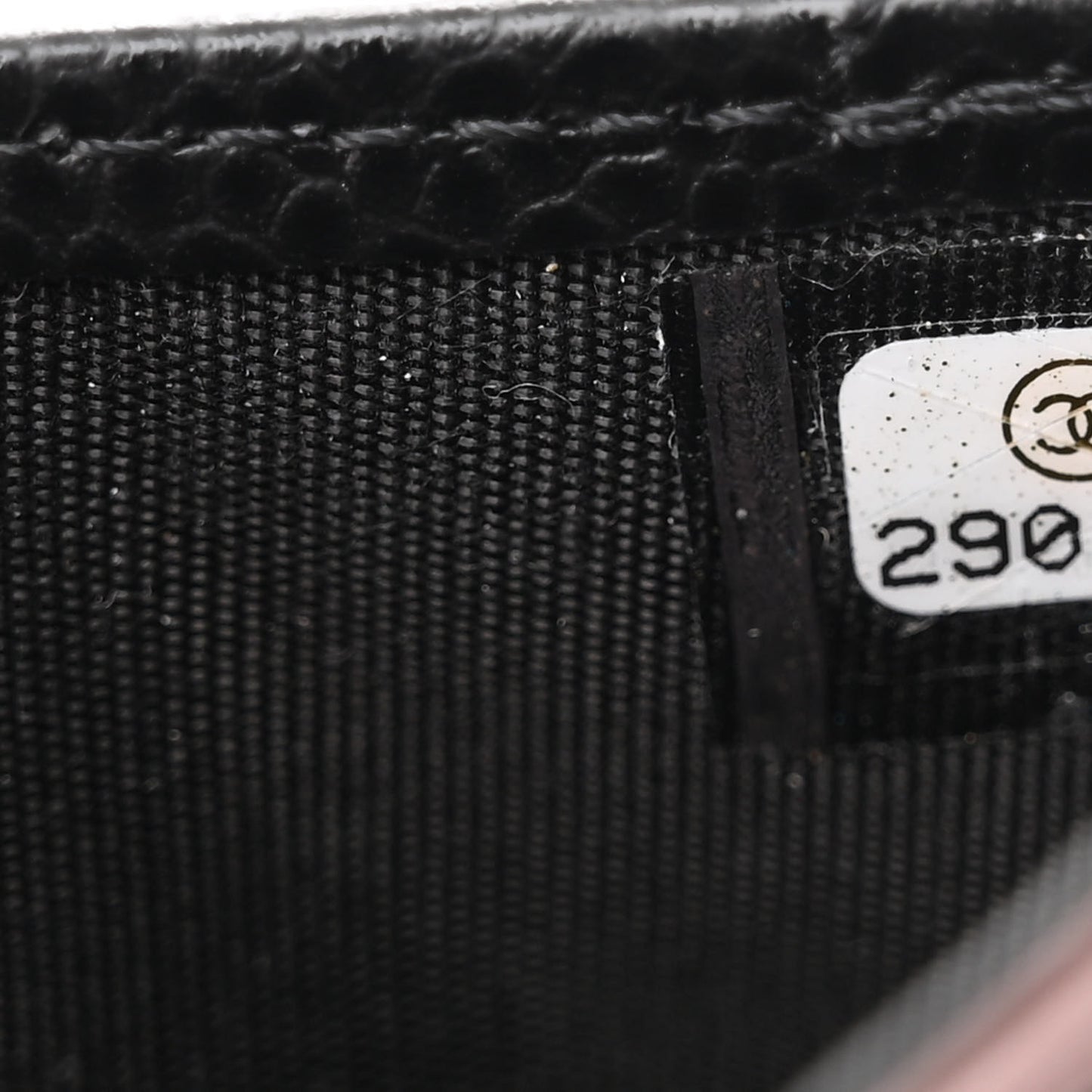 Caviar Quilted Card Holder Black