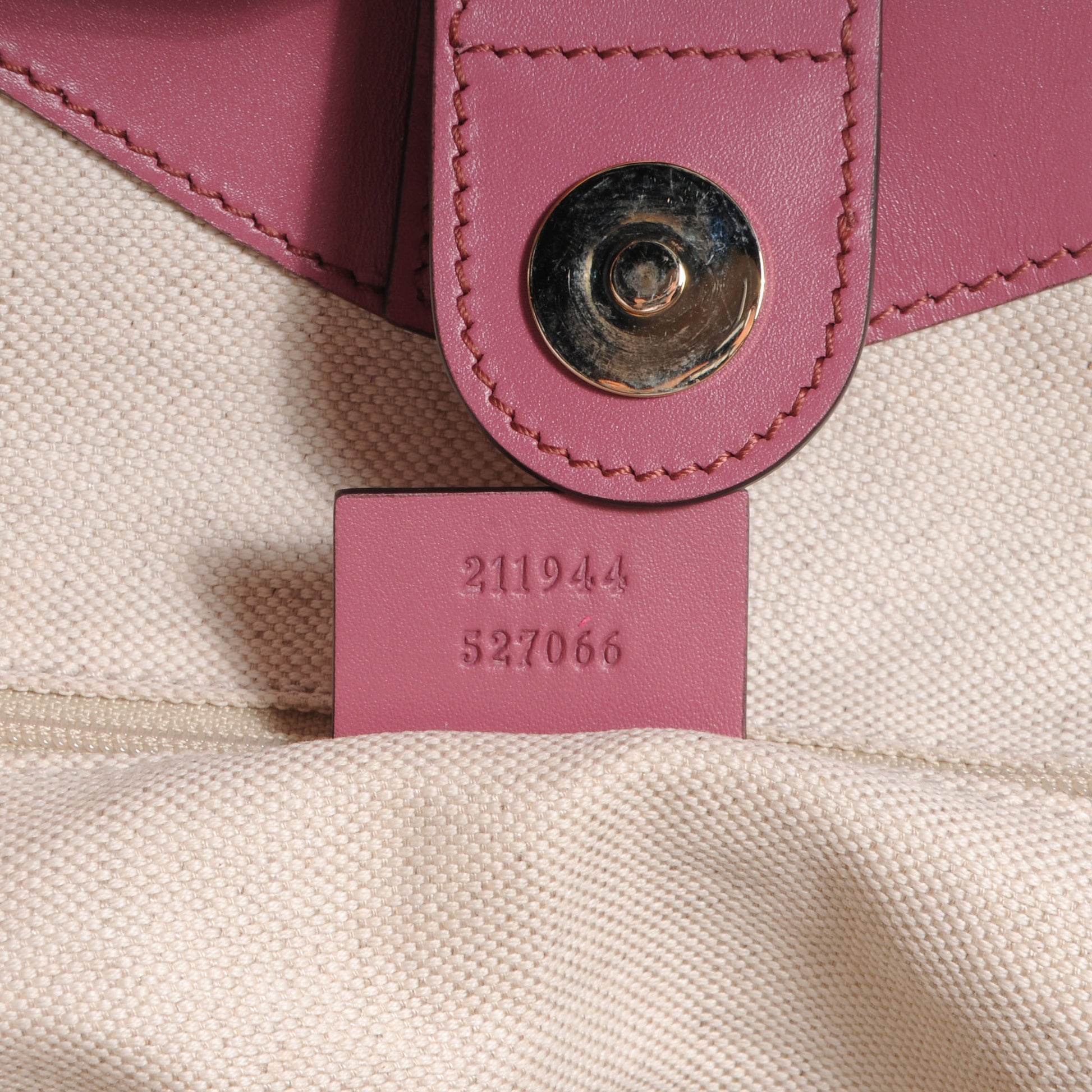 Gucci Monogram Margaux Calfskin Medium Sukey Tote Beige Ebony Vintage Rose 7 of 9