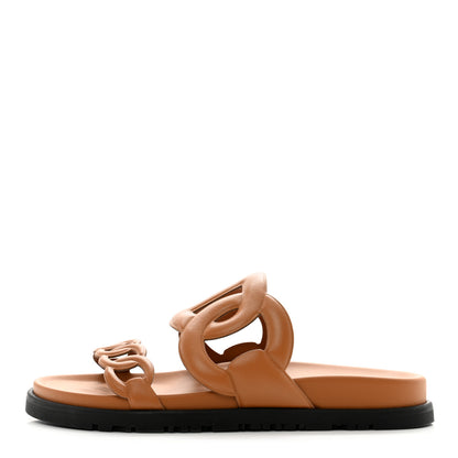 Hermes Nappa Extra Sandals 36 Naturel 1 of 9