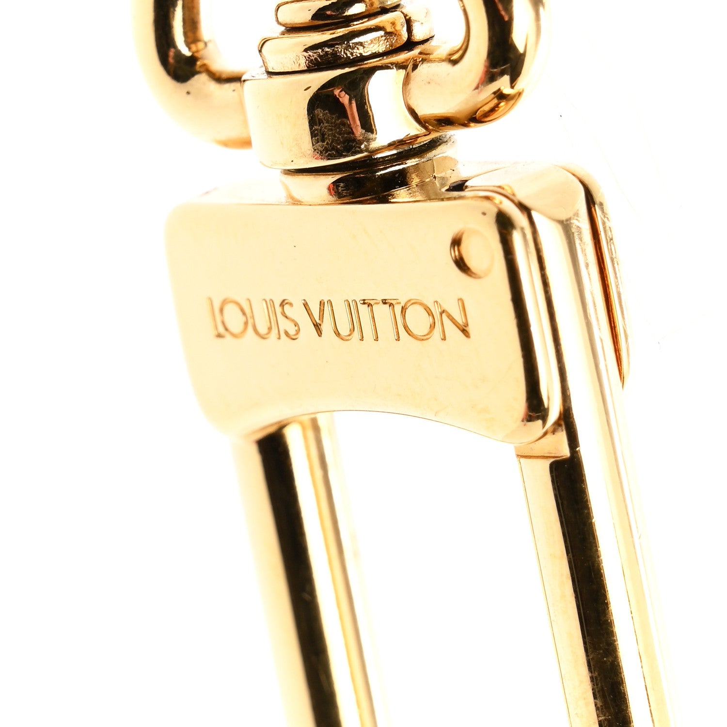 Louis Vuitton Monogram Spring Street Bag Charm Key Holder Gold 3 of 4