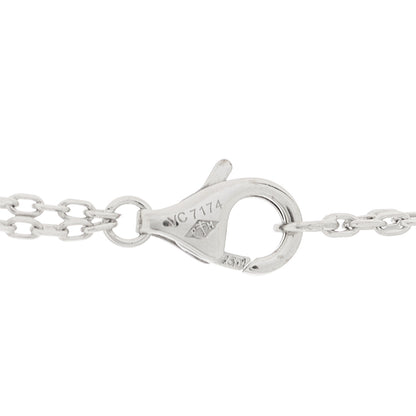 Cartier 18K White Pink Gold Diamond Three Ring LOVE Necklace 5 of 5