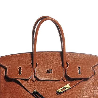 Hermes Taurillon Clemence Birkin 35 Gold 9 of 25
