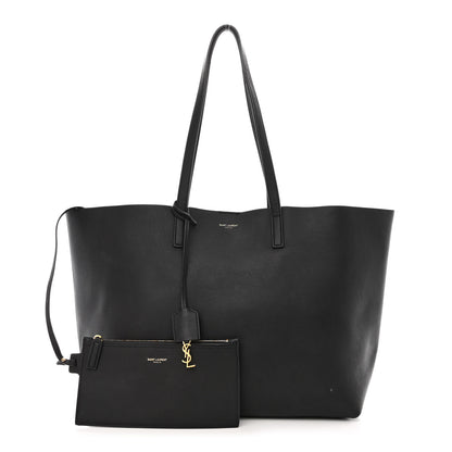 Saint Laurent Calfskin Large Shopping Tote Black 1 of 18