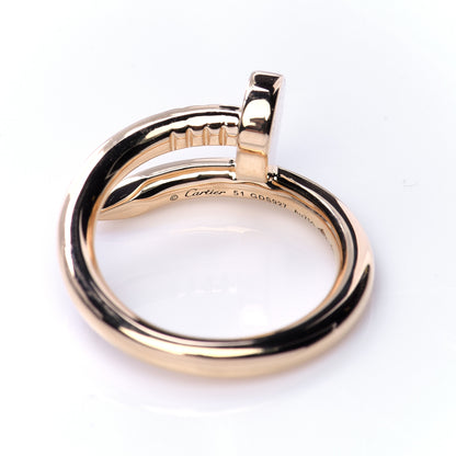 Cartier 18K Yellow Gold Juste Un Clou Ring 51 5.75 5 of 5