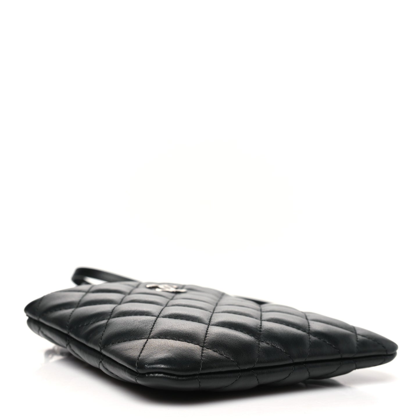 Lambskin Quilted Crossbody Bag Black