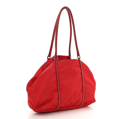 Prada Tessuto Nylon Tote Red 3 of 12