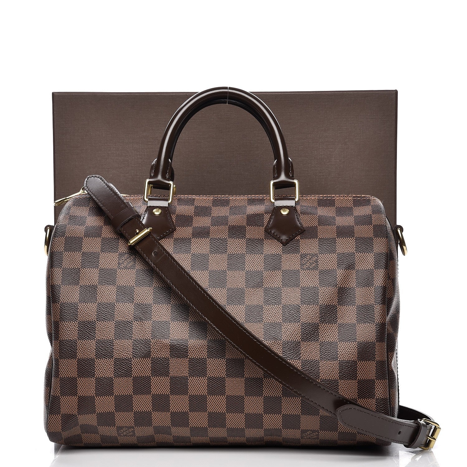 Louis Vuitton Damier Ebene Speedy Bandouliere 30 9 of 9