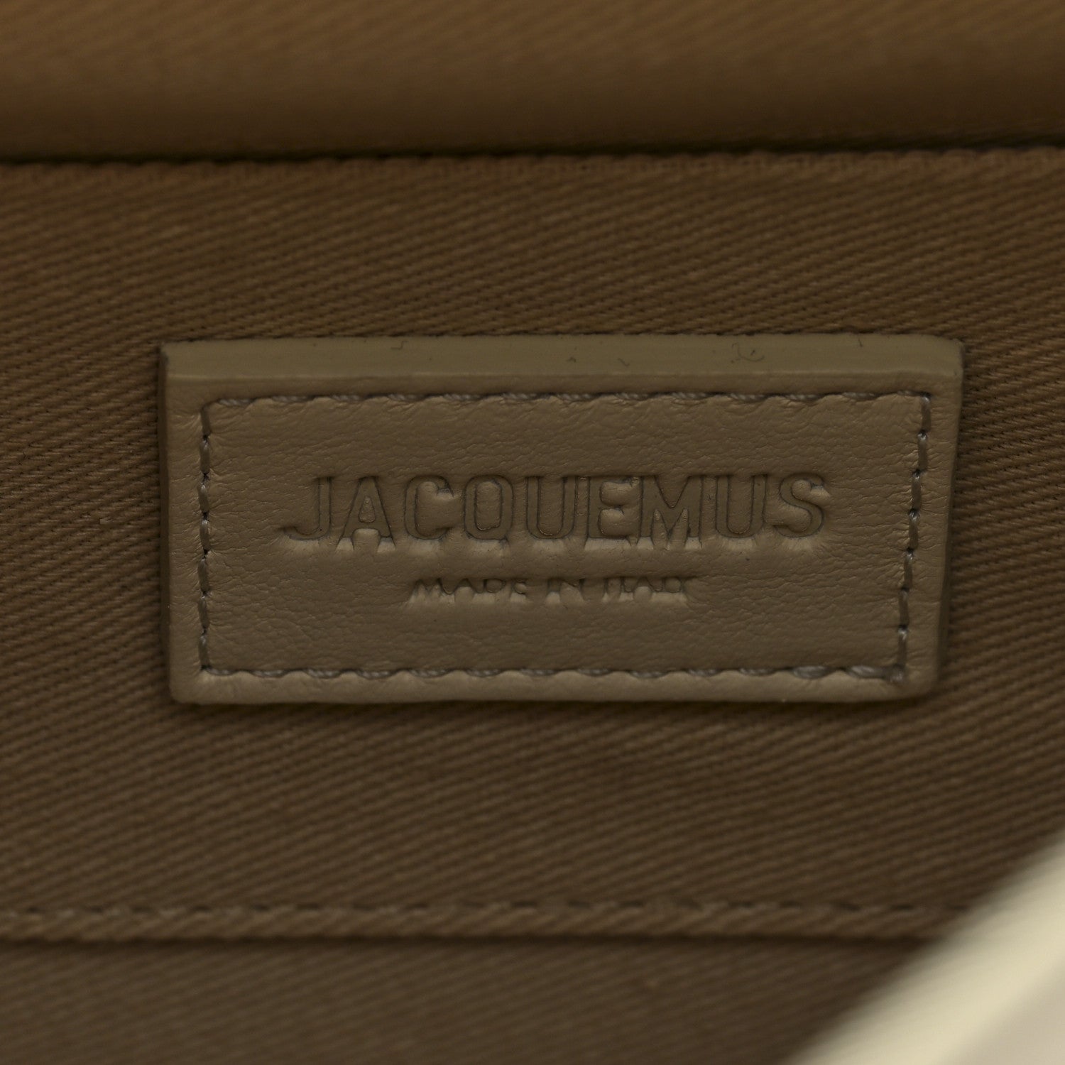 Jacquemus Smooth Calfskin La Pochette Rond Carre Light Ivory 6 of 9