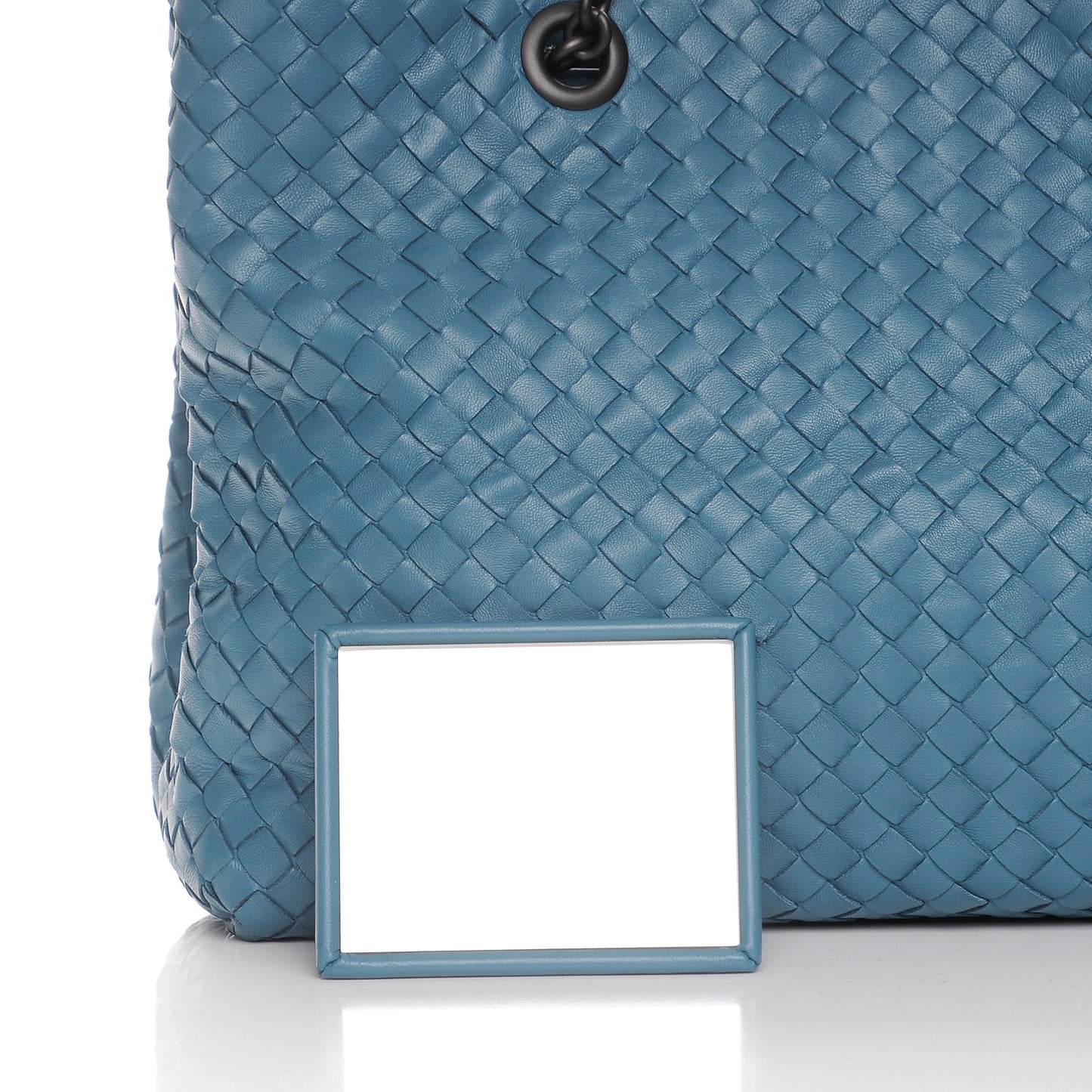 Nappa Intrecciato Medium Tote Storm Blue