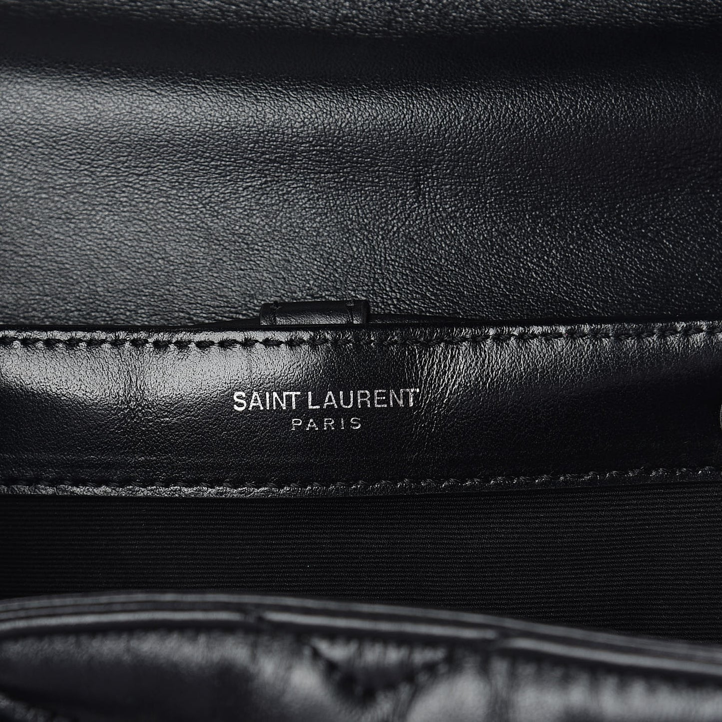 Calfskin Y Quilted Monogram Small Loulou Backpack Black