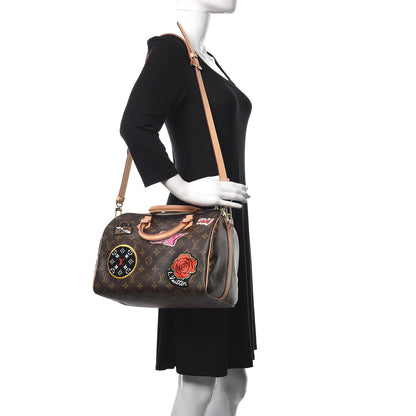 Louis Vuitton Monogram Patches Speedy Bandouliere 30 2 of 11