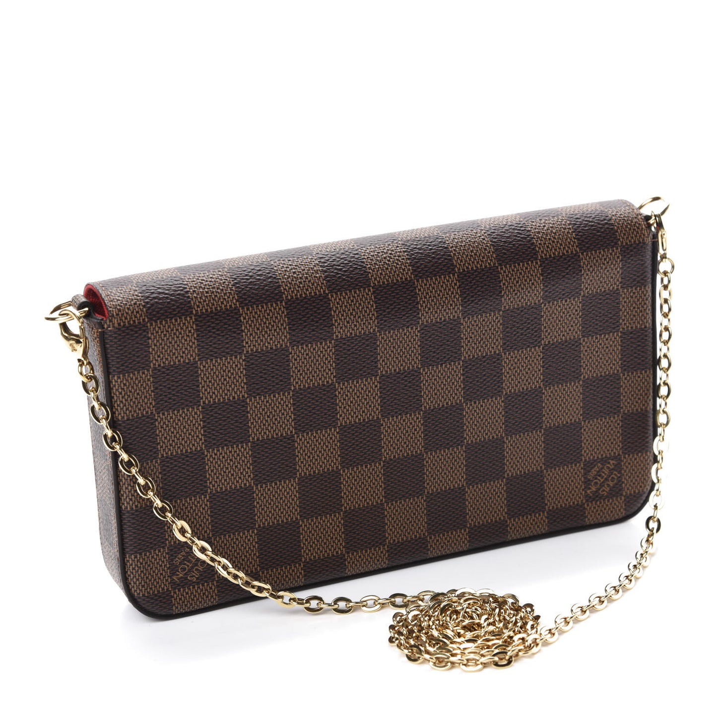 Damier Ebene Pochette Felicie Chain Wallet