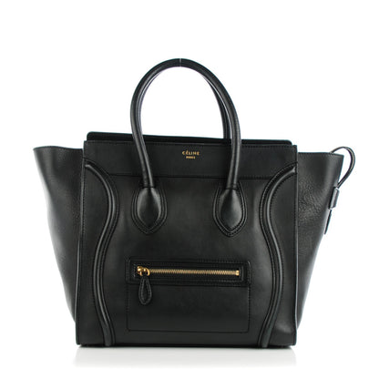 Celine Smooth Calfskin Mini Luggage Black 1 of 8