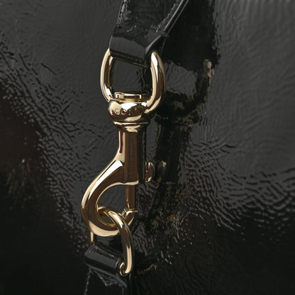 Gucci Patent Calfskin Small Jackie Shoulder Bag Black 11 of 12