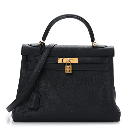 Hermes Togo Kelly Retourne 32 Black 1 of 10
