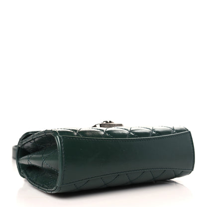 Chanel Shiny Calfskin Quilted Mad About Quilting Mini Flap Dark Green 4 of 10