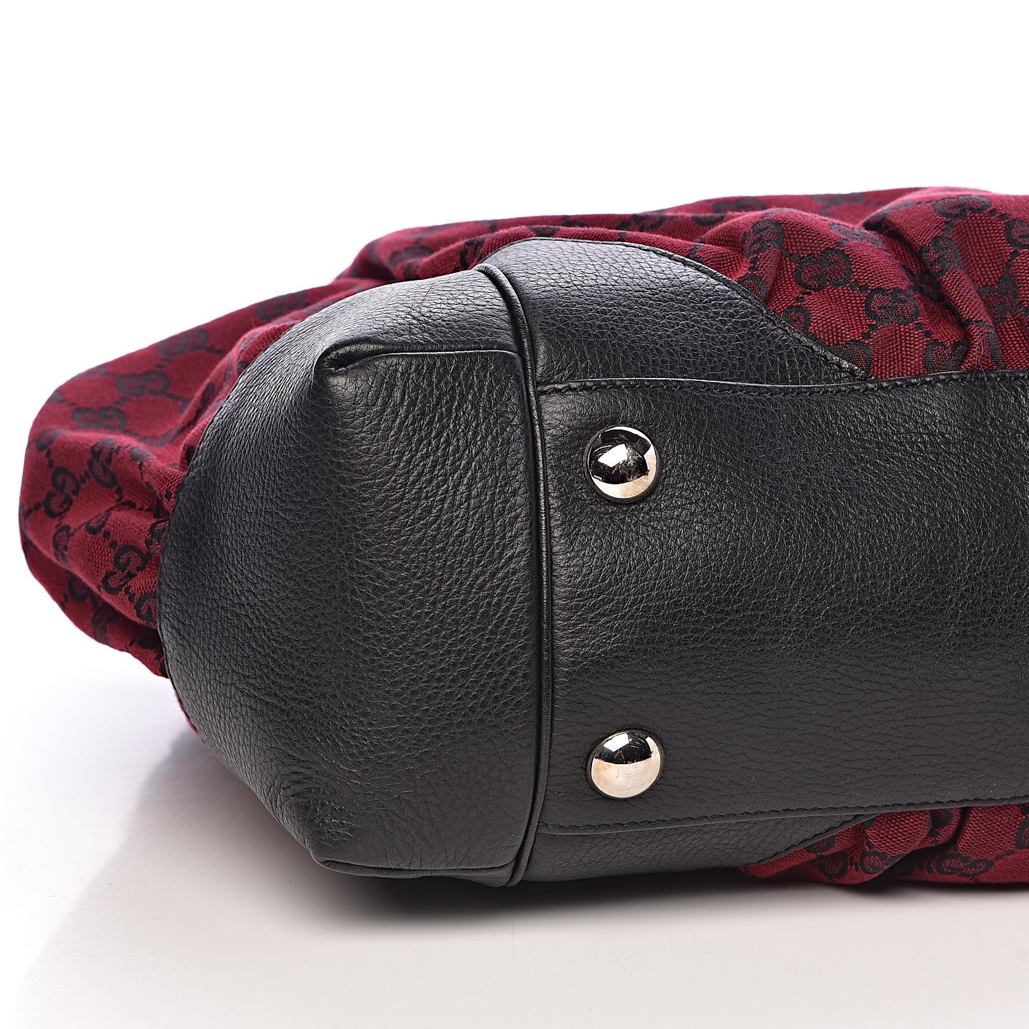 Gucci Monogram Full Moon Tote Red Black 9 of 11