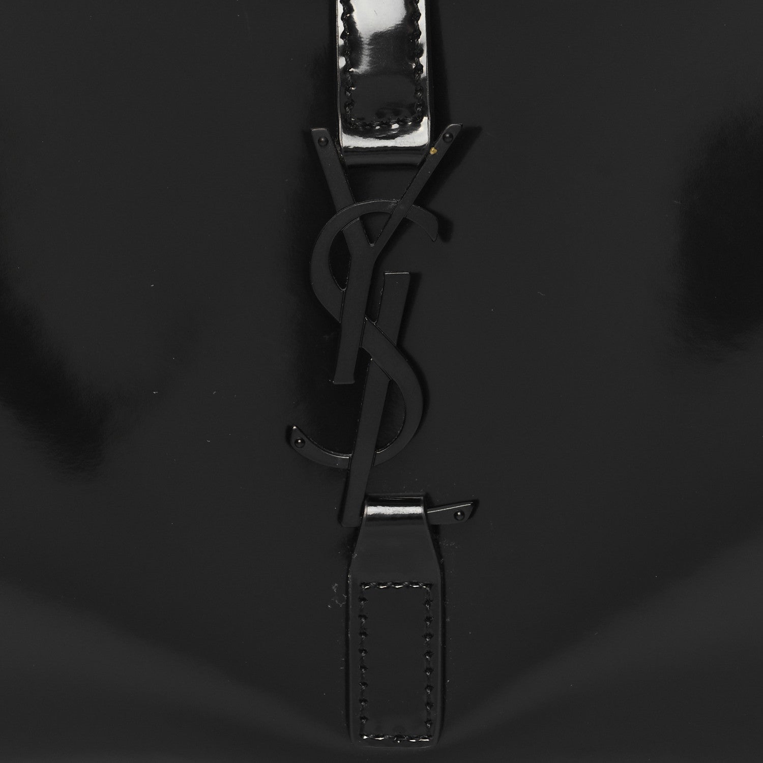 Saint Laurent Patent Le 5 A 7 Monochrome Hobo Black 8 of 12