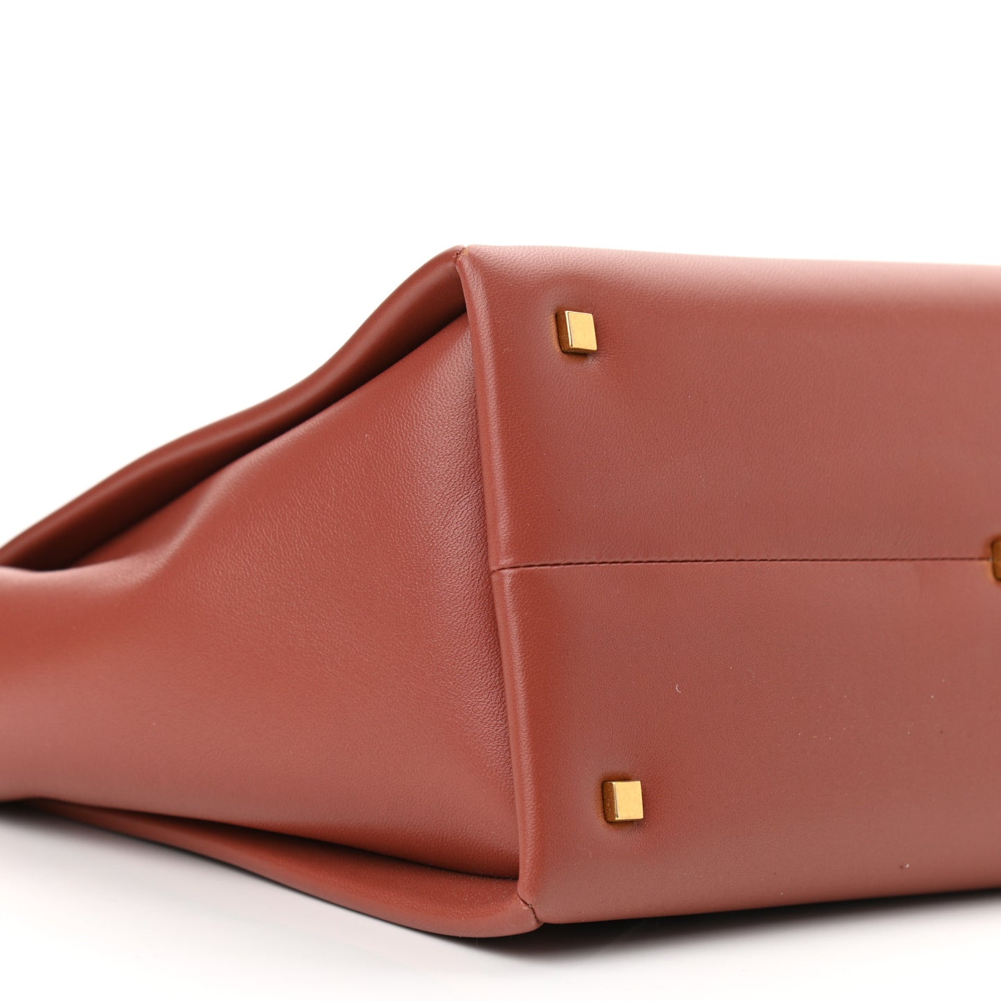 Nappa Medium One Stud Handbag Gingerbread