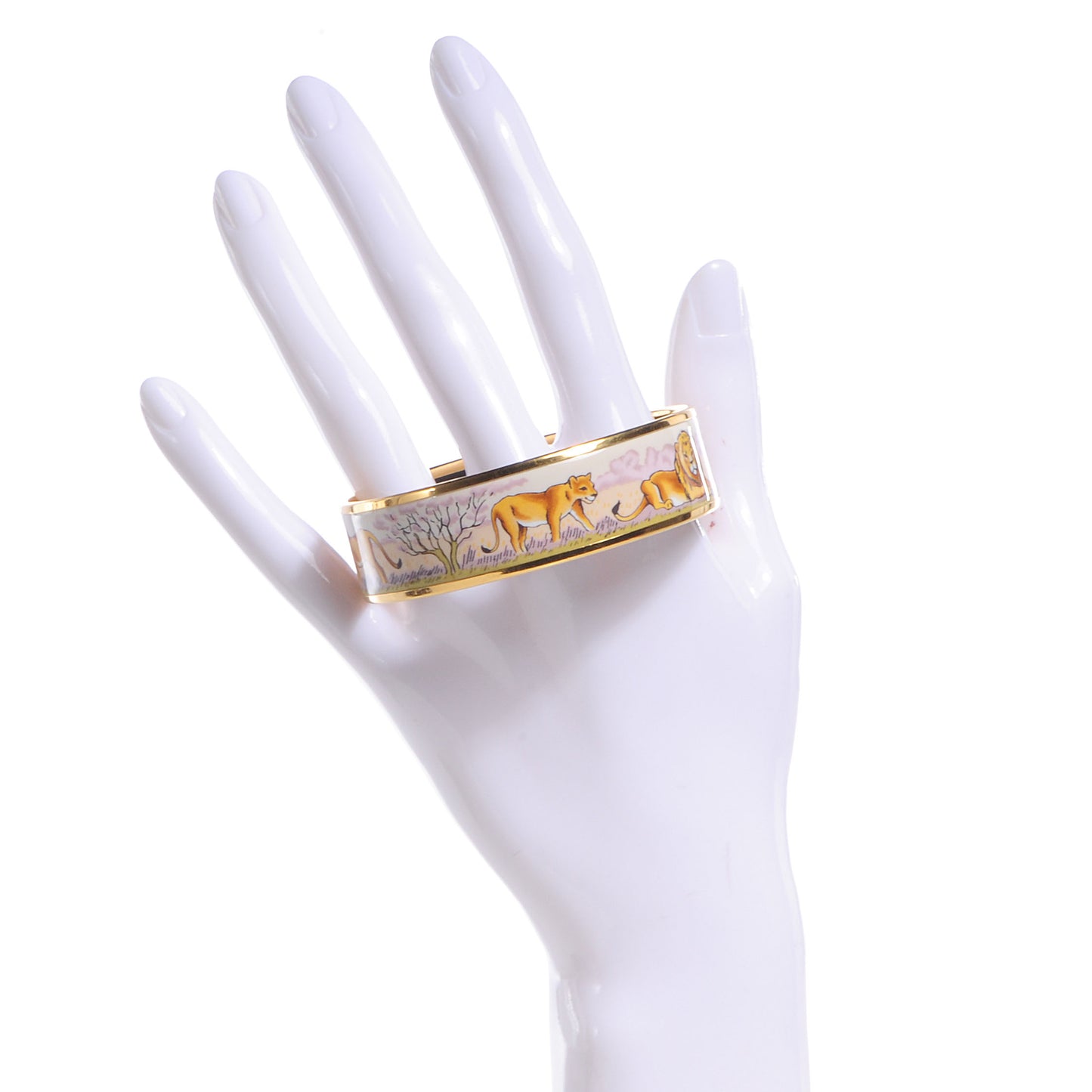 Enamel Printed Pride of Lions Wide Bracelet 62