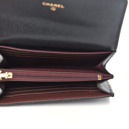 Chanel Caviar Quilted Medium Flap Wallet Black 5 of 9