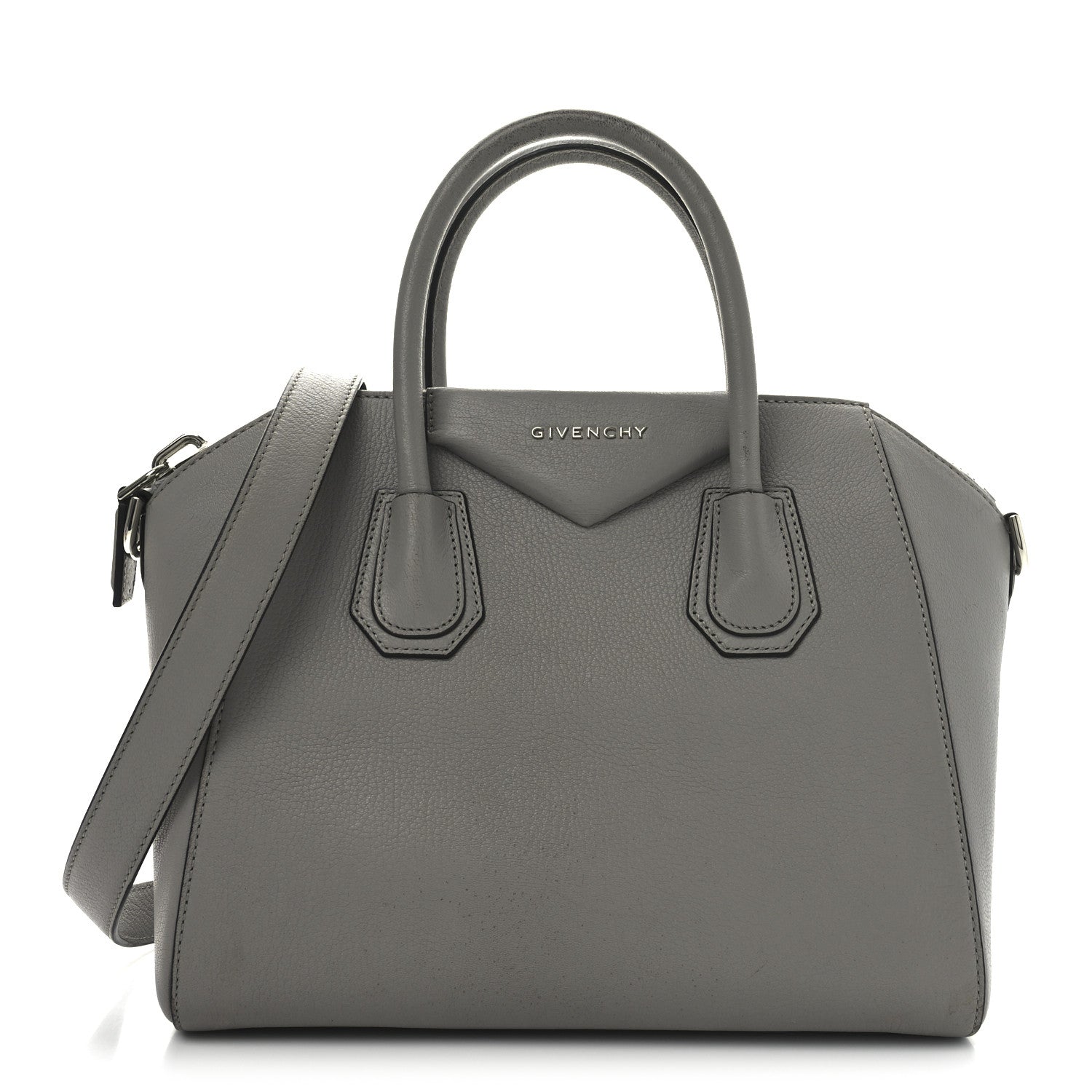 Givenchy Sugar Goatskin Small Antigona Pearl Grey 2 of 27