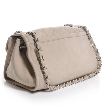 Chanel Ultra Soft Suede Calfskin Natural Beauty Flap Bag Beige 3 of 8