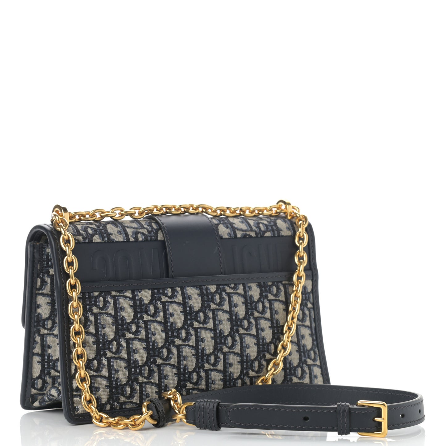 Oblique 30 Montaigne Chain Flap Bag Blue