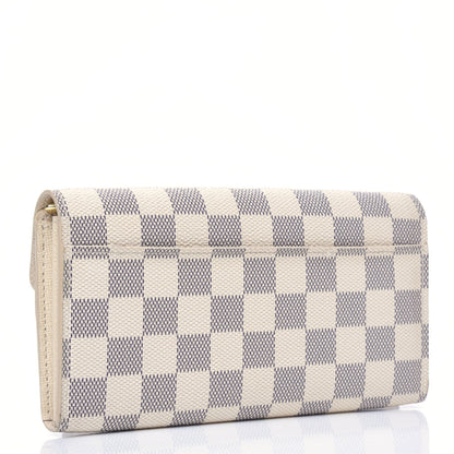 Louis Vuitton Damier Azur Sarah Wallet NM 3 of 17