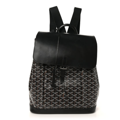 Goyard Goyardine Calfskin Alpin MM Backpack Black 1 of 9