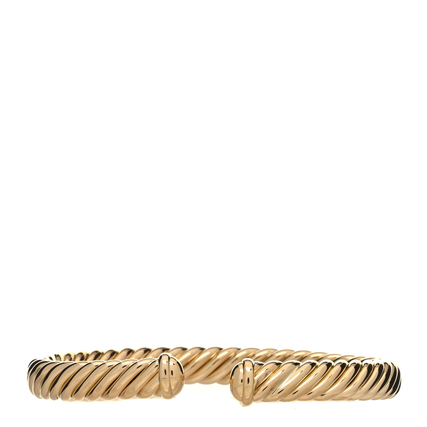 18K Yellow Gold 7mm Cablespira Oval Bracelet