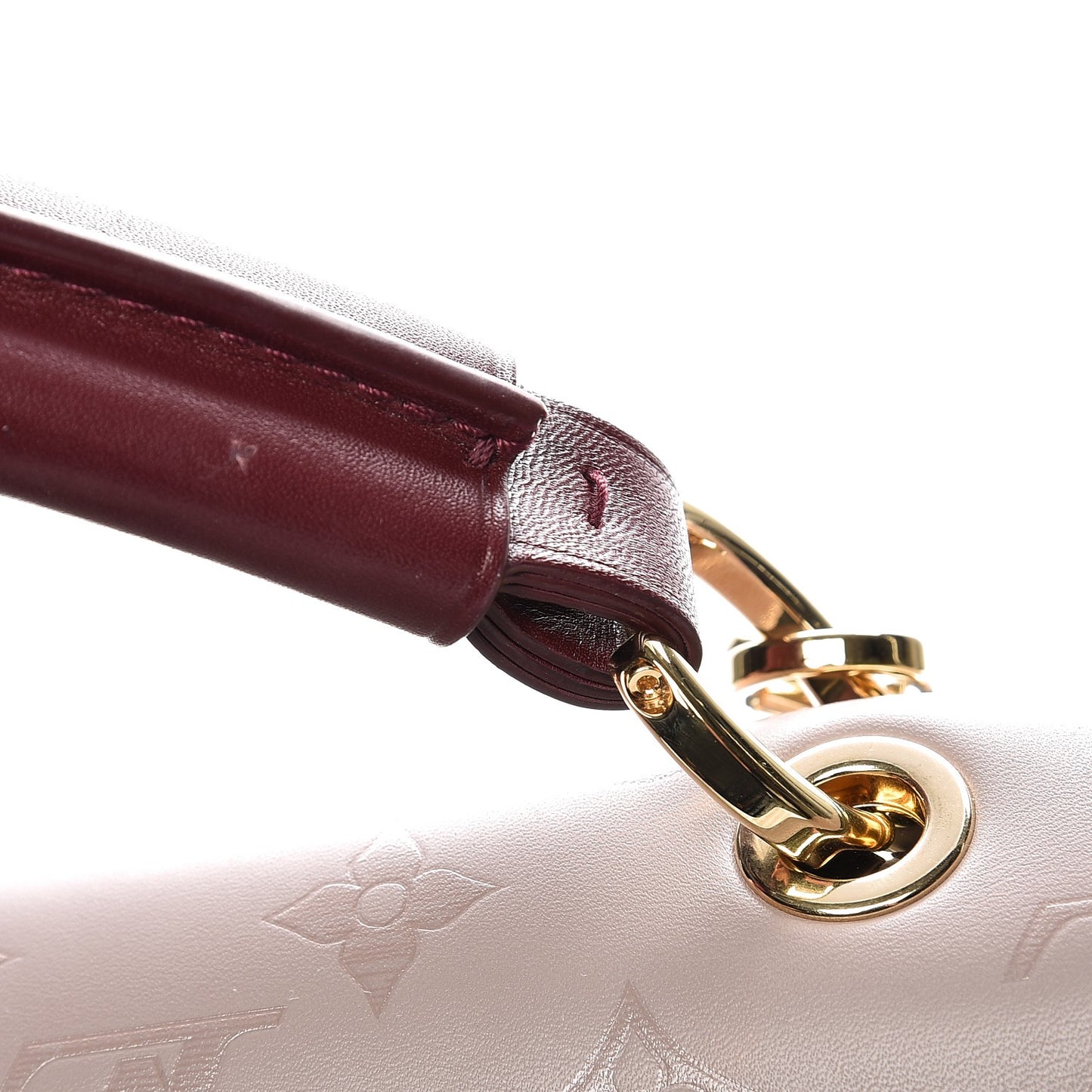 Calfskin Monogram Very One Handle Mastic Raisin
