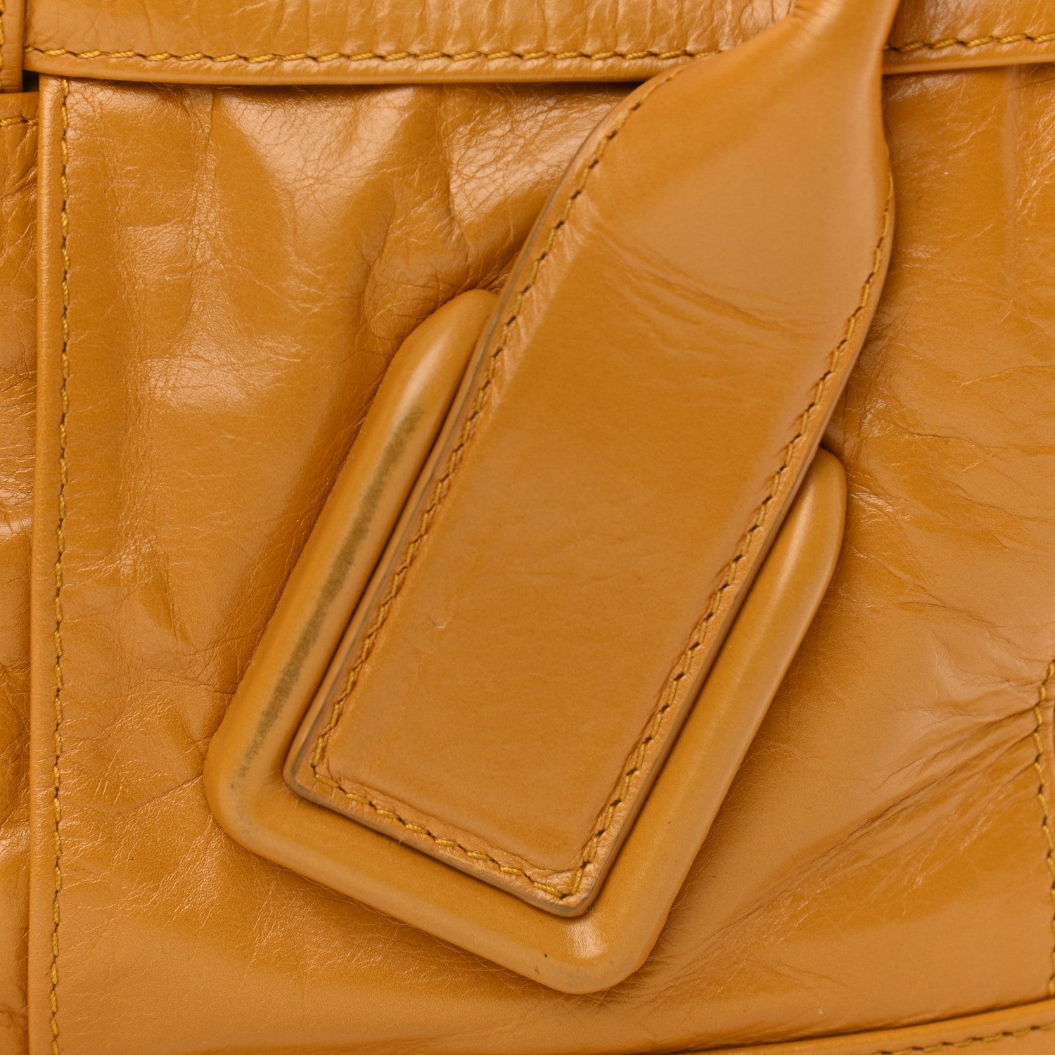 Bottega Veneta Paper Calfskin Maxi Intrecciato Medium Arco Slouch Yellow 7 of 10