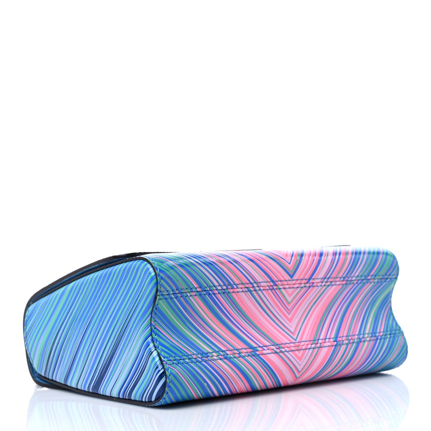 Epi Tropical Twist Shoulder Bag MM Blue Rose