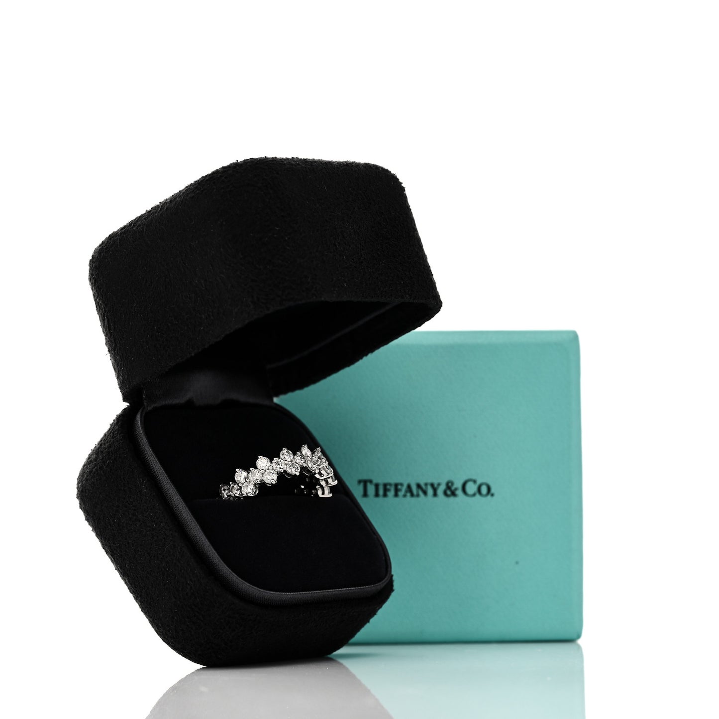 Platinum Diamond Aria Band Ring 54 6.75