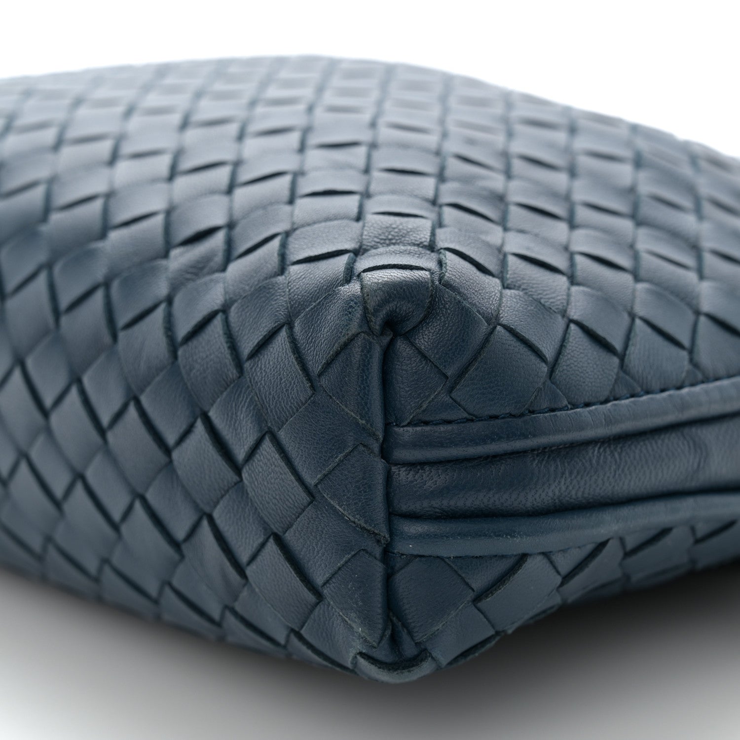 Bottega Veneta Nappa Intrecciato Nodini Crossbody Messenger Blue 11 of 12