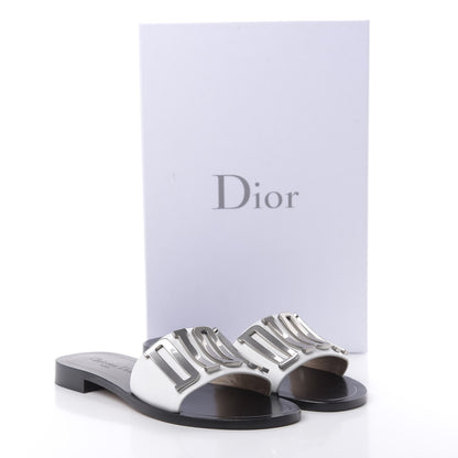 Christian Dior Calfskin Dio(r)evolution 10mm Slide Sandals 38 Off White 9 of 9
