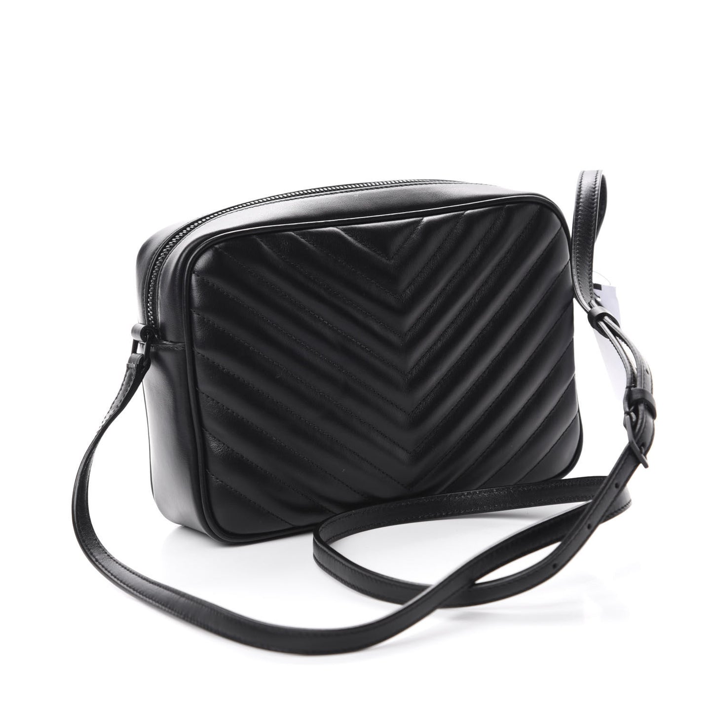 Calfskin Matelasse Monogram Lou Camera Bag Black